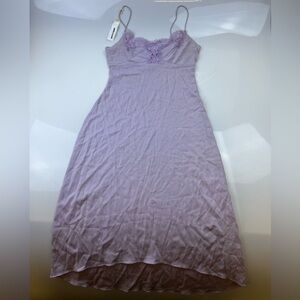Gemma Kahng Purple Lace Slip Dress N253-16